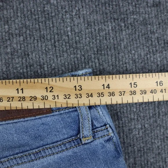 Hollister Jeans Womens 7 Light Wash Ultra High Rise Dad Distressed Ripped Knees - Picture 16 of 16